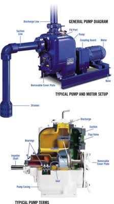pump performance diagram-setup-terms